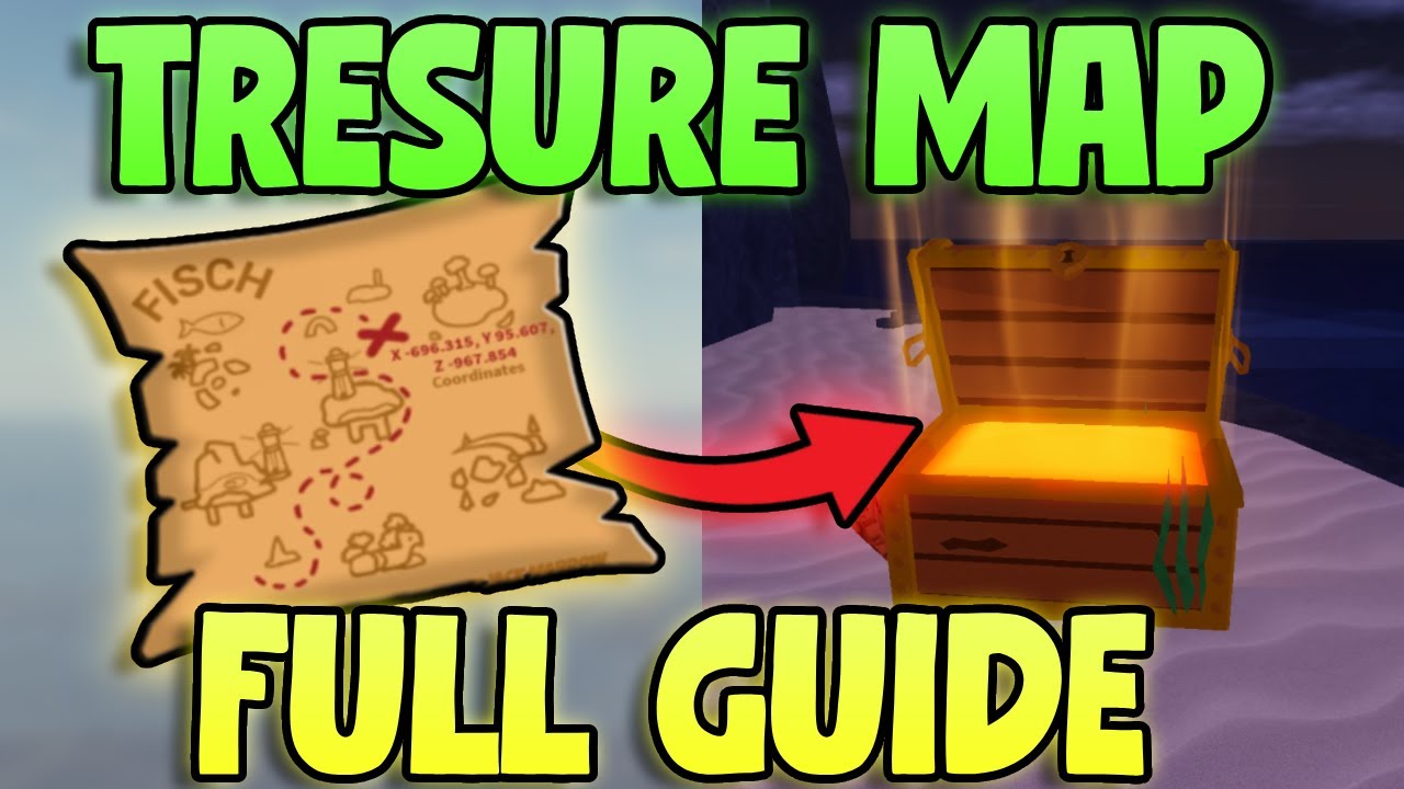 Fish It game map showing Expensive Chain treasure locations